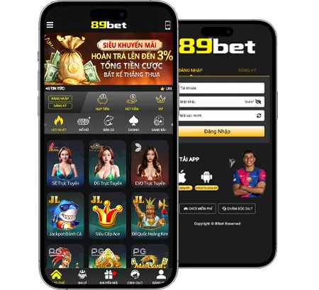 Đa dạng trò chơi Slot tại 89bet1